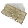 Buy cheap 12 Cavity Plastic Chocolate Packaging Golden Chocolate Blister Packaging Tray from wholesalers