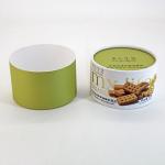 Eco Friendly Paper Tube Packaging Box Luxury Food Grade 157g Recycled