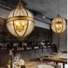 Buy cheap Vintage Loft Globe Pendant Lights Glass Shade Round Lamp Kitchen Bar wrought iron pendent light(WH-VP-129) from wholesalers