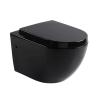 Buy cheap Commercial Tankless Wall Hung Toilet Ada 450mm 500mm Black Silent Seat Cover from wholesalers