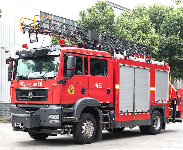 Buy cheap Sinotruk Sitrak 18m Aerial Ladder Rescue Fire Truck Specialized Vehicle China Factory from wholesalers