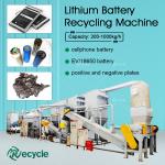 18650 Battery Recycling Machine Fully Automatic Waste Cylindrical Battery