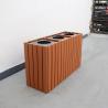 Buy cheap Commercial Wooden Outdoor Recycling Bins 1200mm× 400mm×700mm Size from wholesalers
