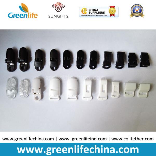 Popular Using Plastic High Quality Alligator Clip Badge Holder Clips in White