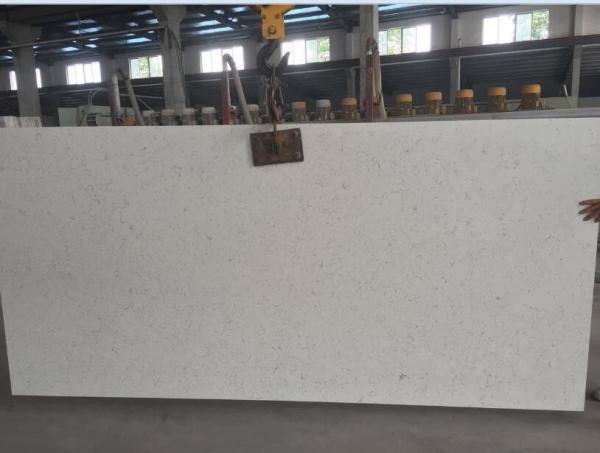 Buy cheap Large White Mirror Quartz Floor Tiles , Solid White Quartz Countertops Slab from wholesalers