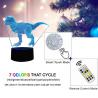 Buy cheap High End 3d Led Desk Lamp / 4.5-5V 3D Dinosaur Lamp For Kids 7 Colors from wholesalers