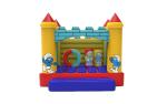 Buy cheap Commercial Grade Small Size Inflatable Smurfs Jumping Bounce House from wholesalers