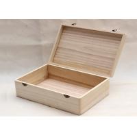 Buy cheap Laser Engraved Logo Pine Wooden Photo Album Box , Wooden Photo Keepsake Box With product