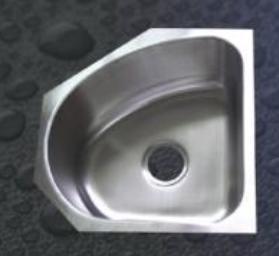 Buy cheap Corner 18 Inch Single Bowl Stainless Kitchen Sink Undermount Installation from wholesalers