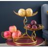 Buy cheap Powder Coated Anti Corrosion 0.8KG Steel Fruit Basket Three Storey from wholesalers