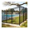 Buy cheap America Market Fancy Garden Powder Coated Black Metal Fencing with 20x20mm Pickets Size from wholesalers