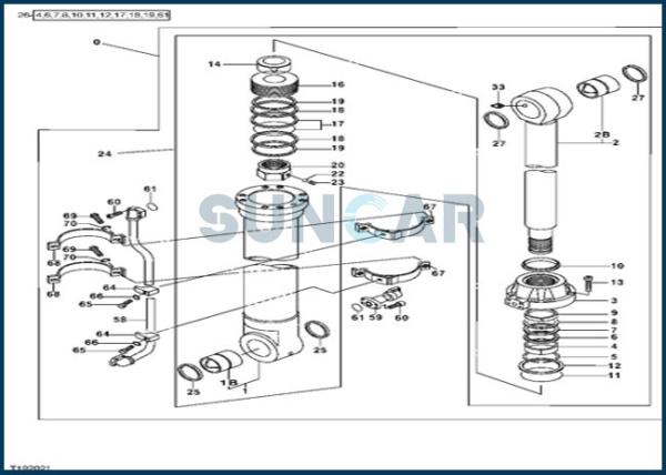 Buy cheap AT314427 Bucket Cylinder Service Kit fits for DEERE 450LC from wholesalers