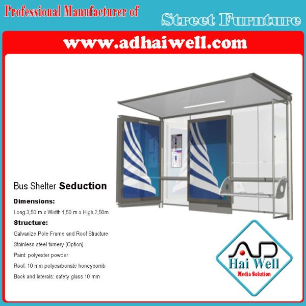 Quality Bus Stop Advertising Equipment for sale
