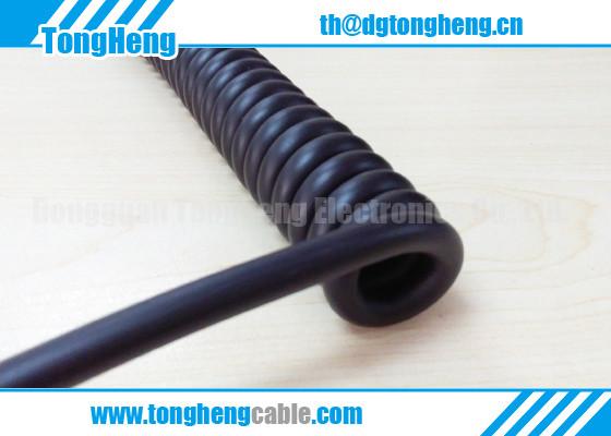 Buy cheap Wear Resistant PUR Polyurethane Sheathed Automation Customized Spring Cable from wholesalers