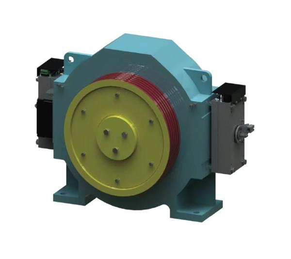 Buy cheap ZFW400L S Dia.400mm Lifting Elevator Traction Machine Gearless Driving Motor 630 - 1050Kg from wholesalers