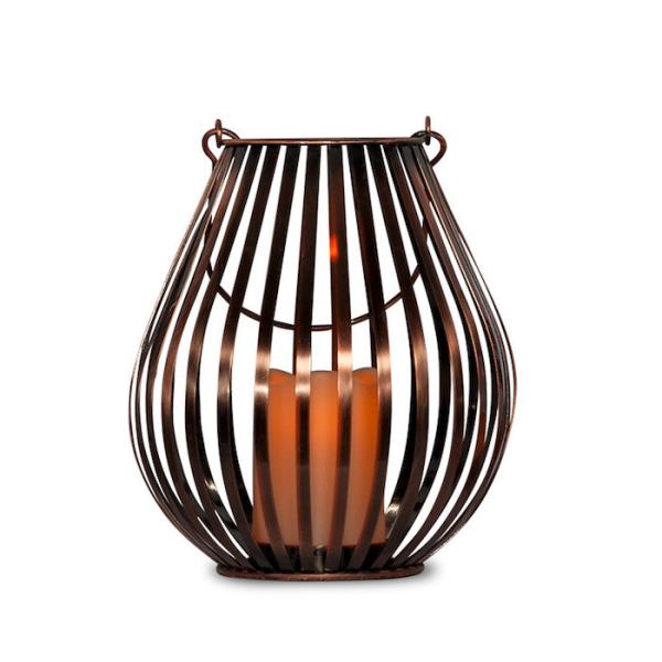Buy cheap Bronze Painted 260mm Hurricane Lights Candle Holders / Metal Candle Holder from wholesalers