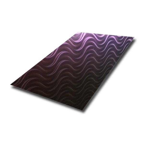 SS 201 316 Grade Sheet 0.9MM Thick 3D Laser/Polished Embossed Texture Stainless