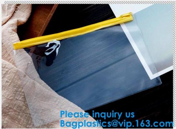Buy cheap Custom Logo PVC Vinyl Clear Zipper Slider Pouch Transparent Soft Bikini Cosmetic EVA Material k Bag from wholesalers