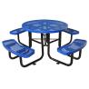 Buy cheap Factory Outlet Best Selling Picnic Table Park Round Metal Picnic Table Bench Commercial Dinning Table from wholesalers