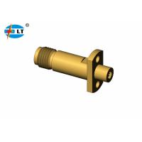 Buy cheap 50Ohm 3.5 Mm Female Jack Connector Gold Plated RF Millimeter Wave Connector product