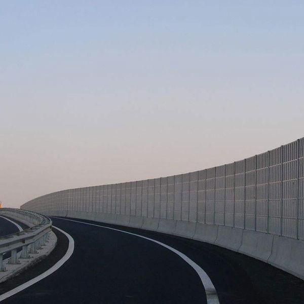 Durable Soundproof Highway Walls High Stability Microporous Fiberglass Traffic