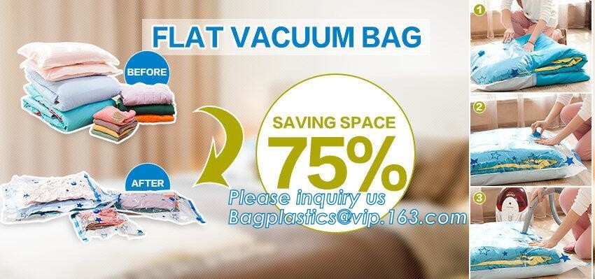 clothing vacuum seal storage bag, Vacuum storage bag for bedding and clothes, home storage organization, bagplastics, pa