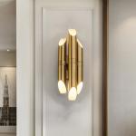 Nordic Luxury wall lamp Post-modern minimalist Living room Hotel golden wall