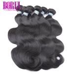 No Smell Brazilian Remy Human Hair , Human Hair Weft Bundles Body Wave