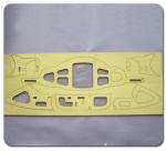 PET file laser cutting machine, cloth label lasercutting machine