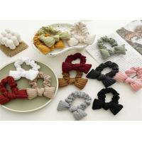 Buy cheap PP cotton colorful filled bow baby girl hair bands scrunchie wool headwear Women product