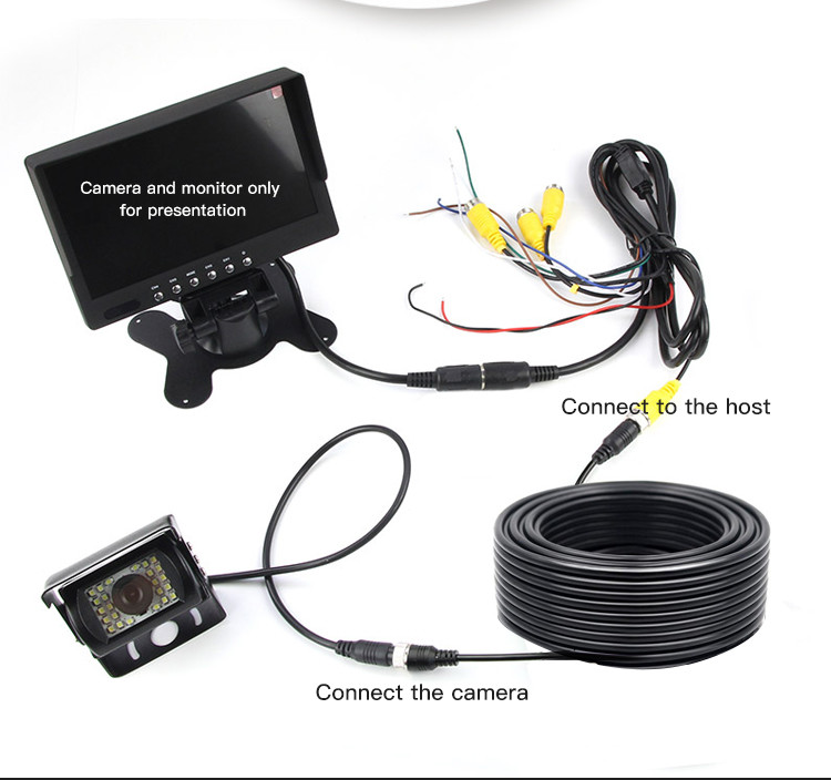 IP68 Reversing Backup Camera Extension Cable 4 Pin Tensile Resistance FCC