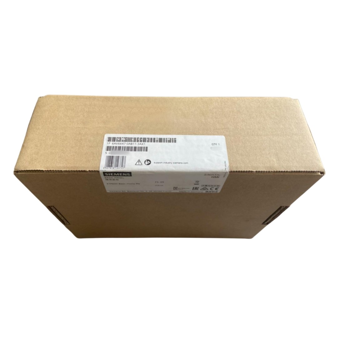 SIEMENS SIMATIC HMI 6AV6647-0AB11-3AX0 KTP600 Basic Mono PN
