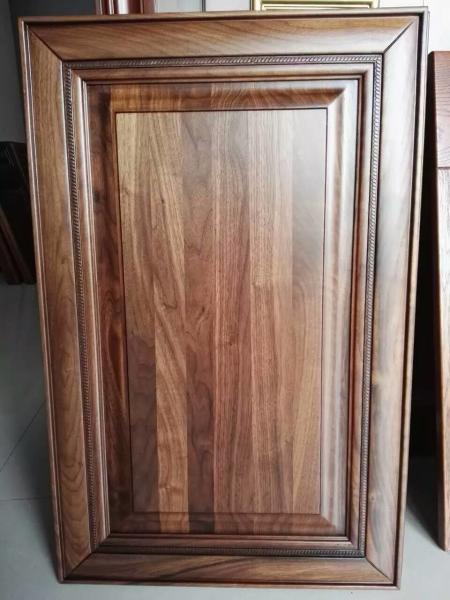 Buy cheap Luxury black walnut solid wood kitchen cabinet door ,walnut raised kitchen cabinet door from wholesalers