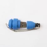PVC Open Mold Custom USB Flash Drives 8gb 16GB 32GB 64GB 128GB With Keychain