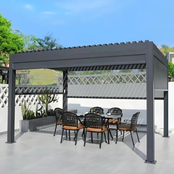 Buy cheap Durable & Stylish Aluminum Pergola with Metal Roof Your Perfect Outdoor Oasis from wholesalers