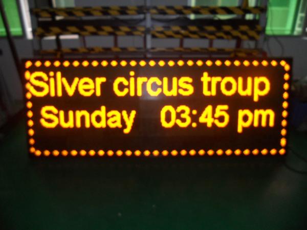 Quality Digital Yellow Led Scrolling Message Sign Advertising 1/8 Scan 192 * 192 for sale