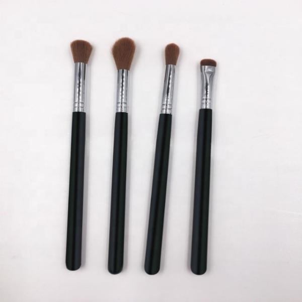 Buy cheap 4pcs Natural Hair Facial Makeup Brushes Eco Friendly 8 Times Coating from wholesalers