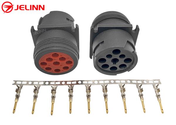 Buy cheap Type 1 Deutsch 9 Pin J1939 Male Plug Connector with 9 PCS of Pins from wholesalers