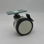 75mm Medical Twin-Wheel Sickbed Wheel Medical Instrument Thread Casters