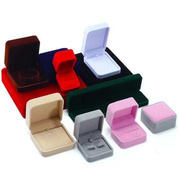 Buy cheap Wholesale Manufacturing Luxury Jewellery Box packaging Personalized Custom high end Necklace Bracelet Earrings Ring Packaging Velvet Jewelry Box with from wholesalers