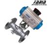 Buy cheap 3 8" 1" Pneumatic High-Pressure Two-Piece Flanged Ball Valve from wholesalers