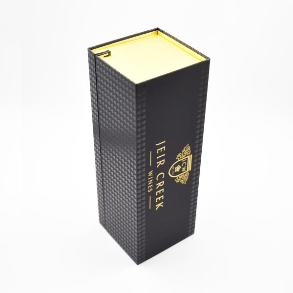 Buy cheap Boutique Foldable Cardboard Red Wine Gift Box Wine Bottle And Glass Gift Box Brown Color from wholesalers