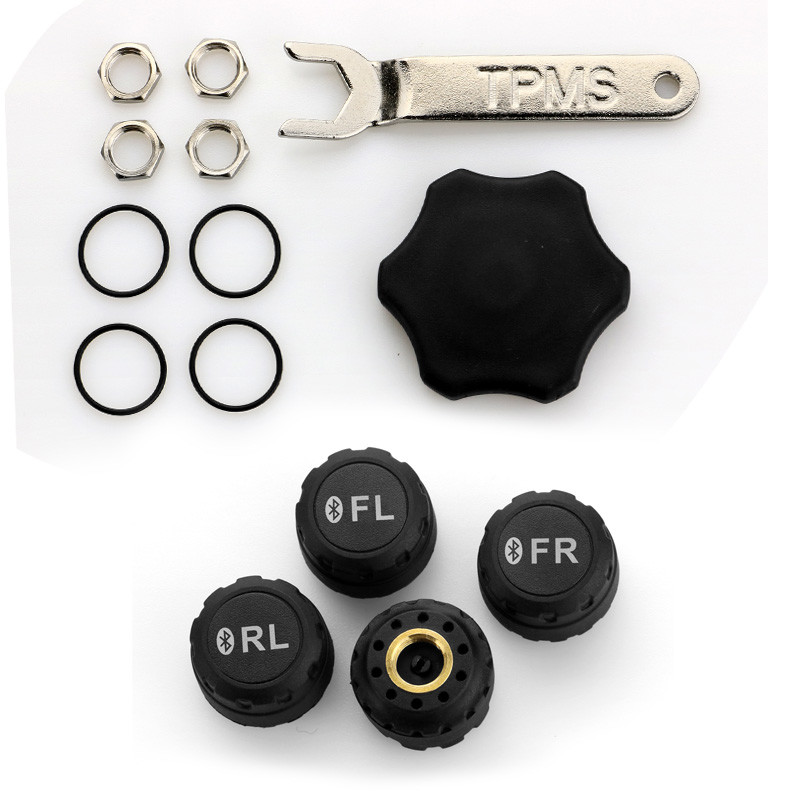 New Product BLUETOOTH IP6 Waterproof APP TPMS With External Sensors DIY installation for iPhone Android phones