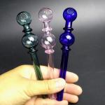 Honeybird Handmade Glass Smoking Pipe With Colors Recycler Oil Rigs Glass