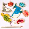 Buy cheap Fishing Game Wooden Alphanumeric Toys For Children Montessori Early Educational from wholesalers