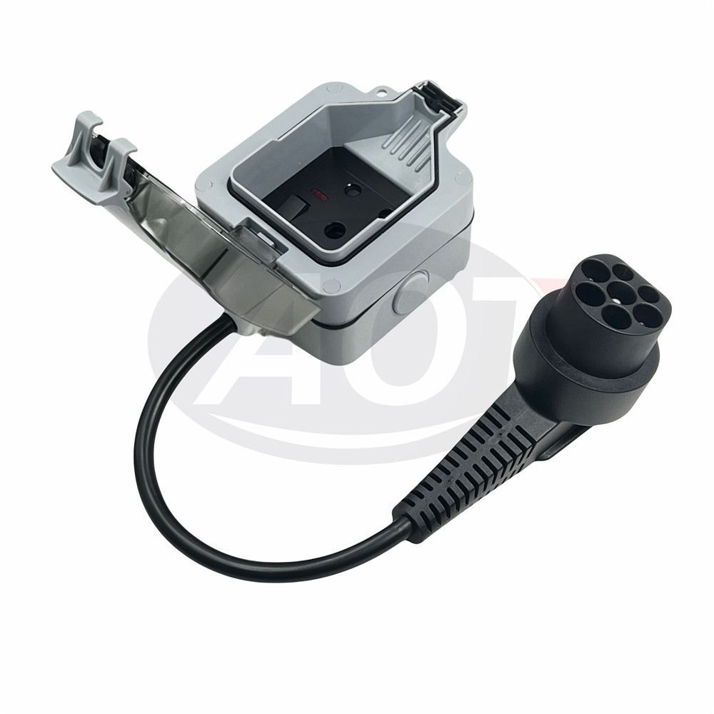 AOTAI EV Charger Adapter Type 2 Male 16A 1 Phase 1 Type M South Africa Socket 0.5M Charger Cable for Your Requirements