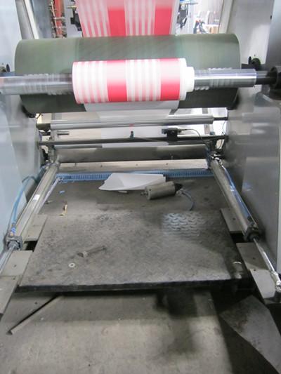 Quality Hydraulic 4 Color Sticker / Paper Bag Printing Machine With Unwinder Rewinder for sale