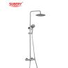 Buy cheap Temperature Adjustable Thermostatic Faucets Shower Exposed Mixer Column Set Chrome Brass from wholesalers