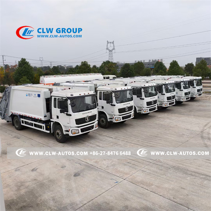 Shacman L3000 10000 liters Compactor Garbage Truck For Trash Collection