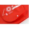 Buy cheap Red Color Non Woven Tote Bag , Non Woven Promotional Bags Front Pocket from wholesalers